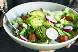 Picture of a plate of salad
